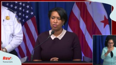 Transcript d c mayor muriel bowser on