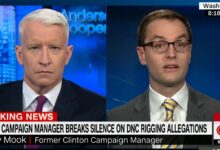 Former clinton campaign manager robby mook says clinton agreed to give trump russia material to reporter