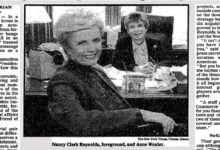 Nancy clark reynolds a player in reagans washington dies at 94