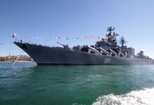 Symbolism and practical impact of sinking russian black sea flagship moscow is immense
