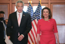 Pelosi heads for singapore but is silent on taiwan