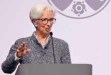 Ecbs lagarde predicts inflation to hit 2 target next year