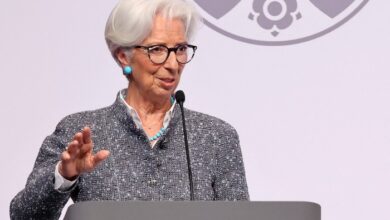 Ecbs lagarde predicts inflation to hit 2 target next year