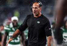 Aaron rodgers explains tense sideline encounter with jets coach robert saleh