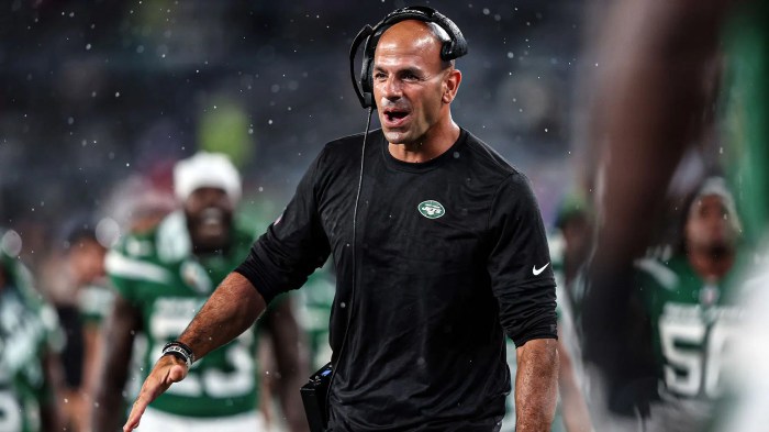 Aaron rodgers explains tense sideline encounter with jets coach robert saleh