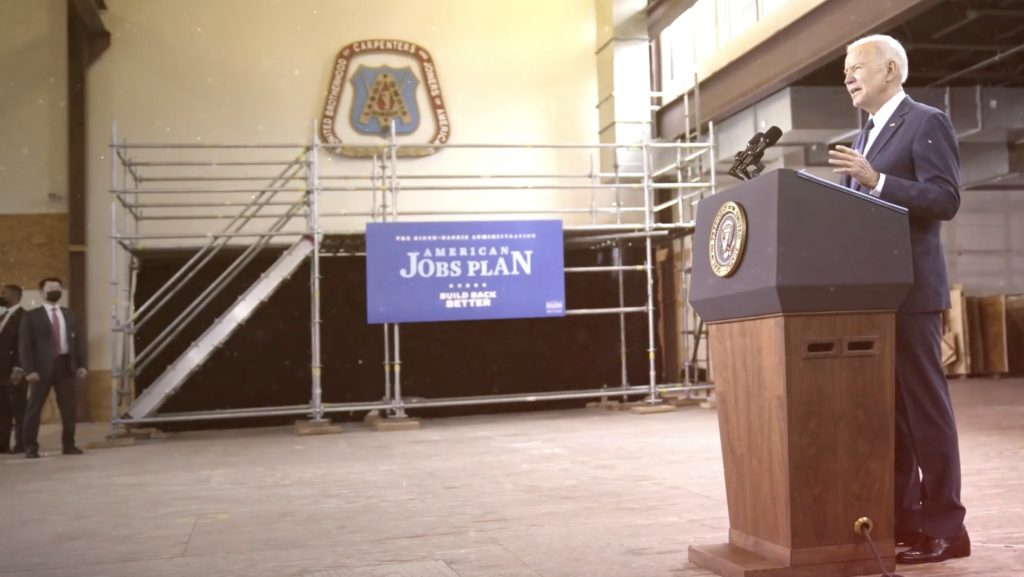 Biden requires infrastructure projects to use steel and iron made in the u s