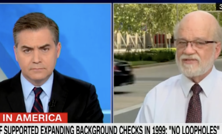 Cnns jim acosta confronts nra board member isnt this blood on your hands