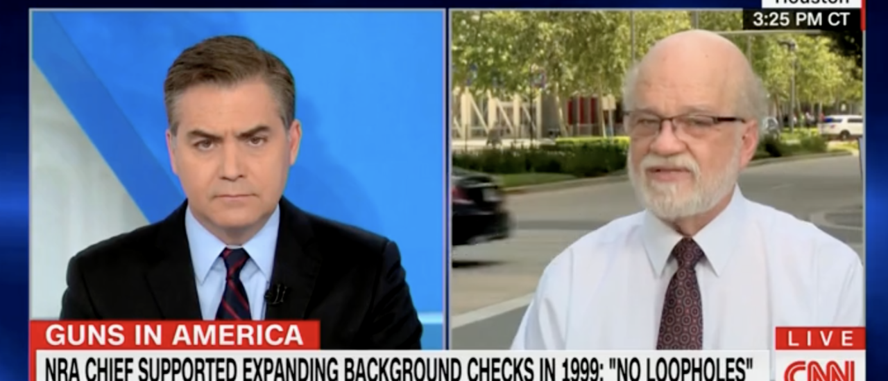 Cnns jim acosta confronts nra board member isnt this blood on your hands