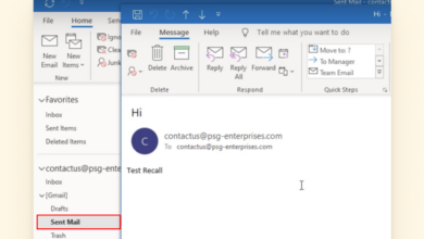 How to recall an email in outlook