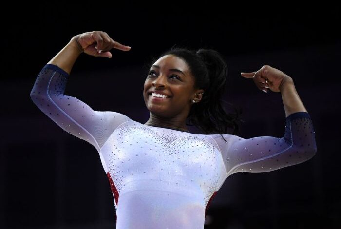 Simone biles partners with athleta shop her olympic gold winning collection now