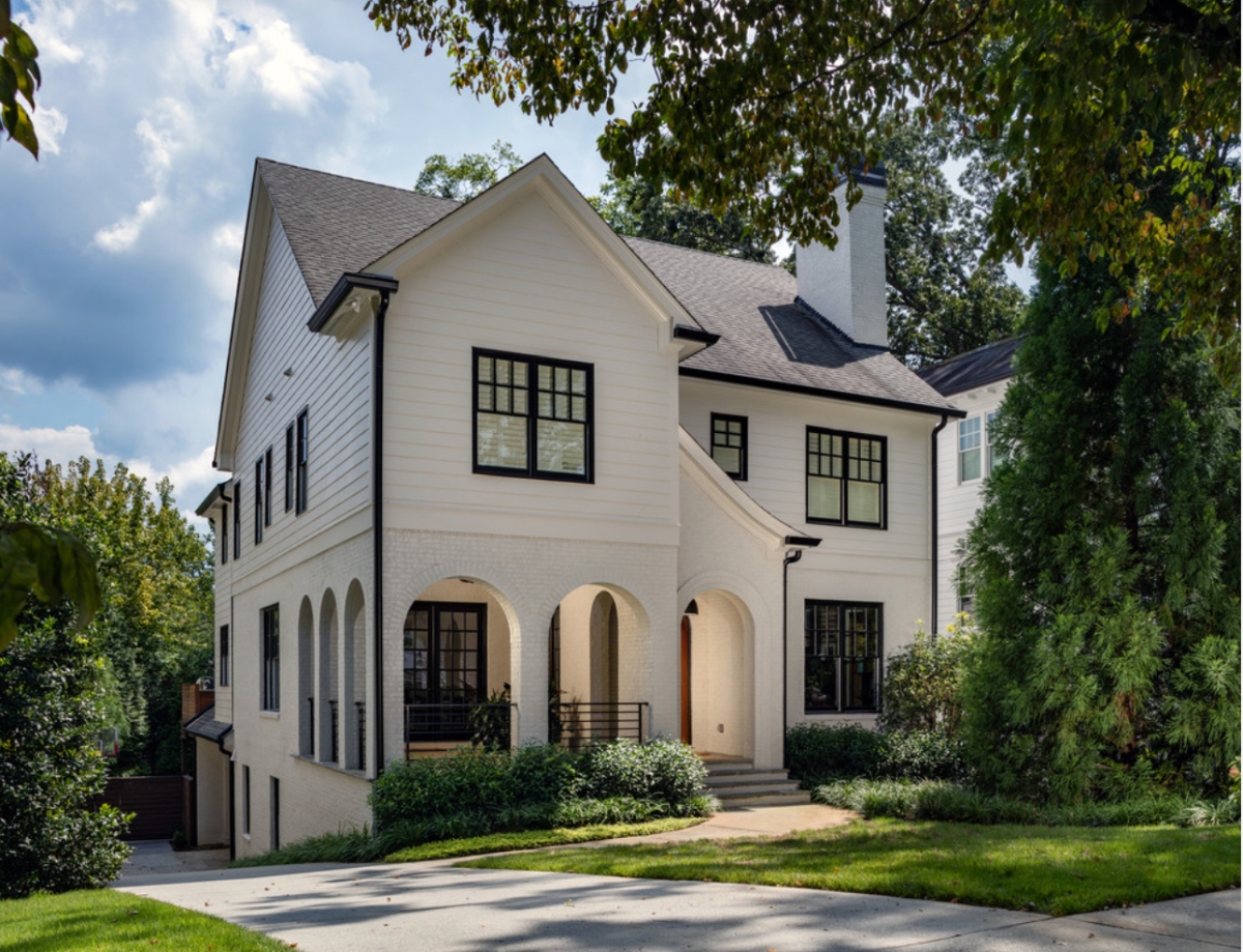 Exterior windows house modern transitional stucco white window ideas houses right beige homes doors front soul into lanterns gas colors