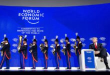 What dominated the world economic forum