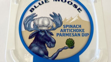 Blue moose issues allergy alert for undeclared tree nuts cashew and soy in spinach artichoke parmesan dip 7oz