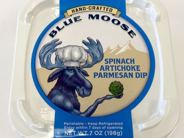 Blue moose issues allergy alert for undeclared tree nuts cashew and soy in spinach artichoke parmesan dip 7oz