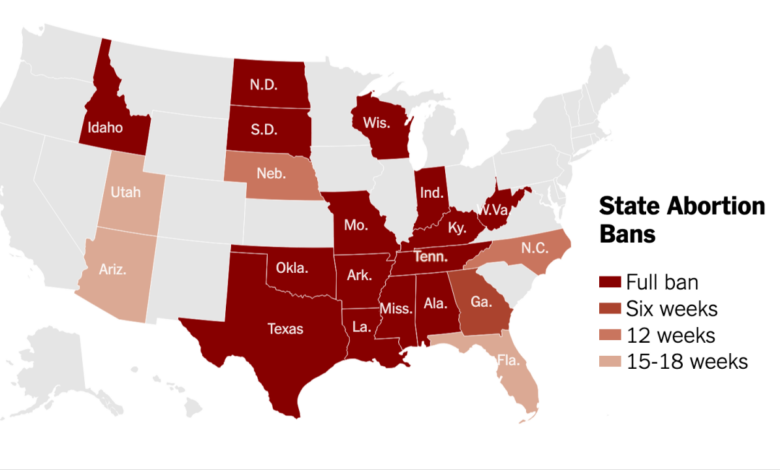 Supreme court throws abortion to an unlevel state playing field