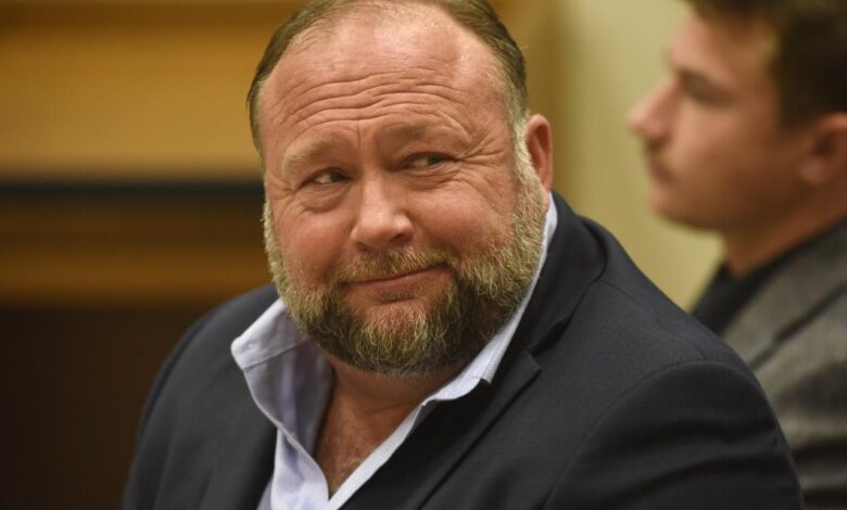 Alex jones damages trial begins over his false claims sandy hook shooting was a hoax