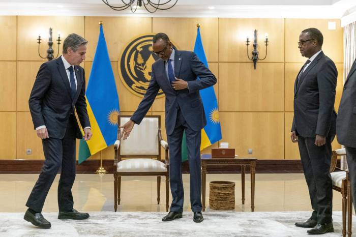 Blinken urges rwanda and congo to end support for warring militias