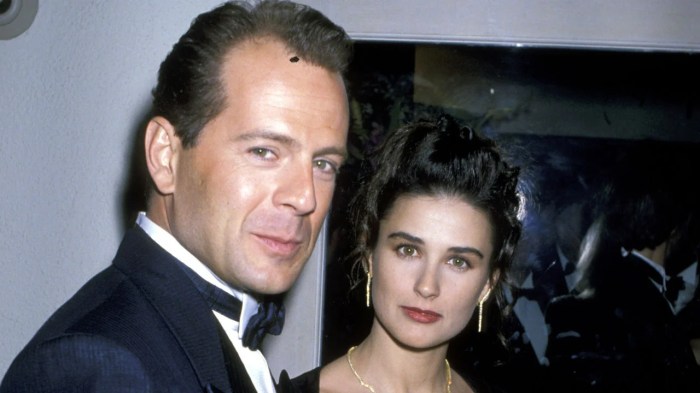 Demi moore discusses bruce willis influence on her striptease salary