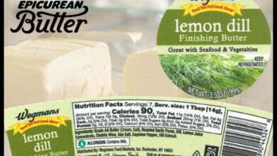 Epicurean butter recalls wegmans lemon dill finishing butter because of possible health risk