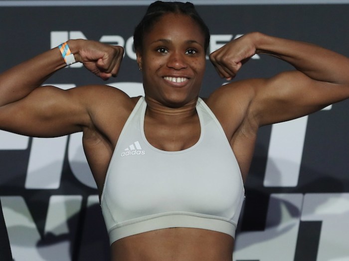 Caroline dubois lennox lewis presents british boxer with wbc interim belt after last months title win