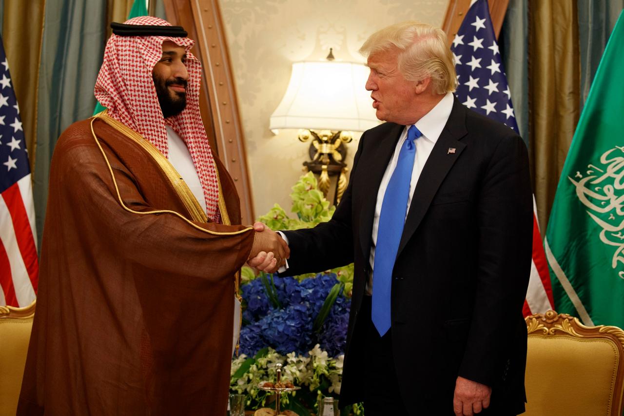 Saudis made trumps visit an extravaganza