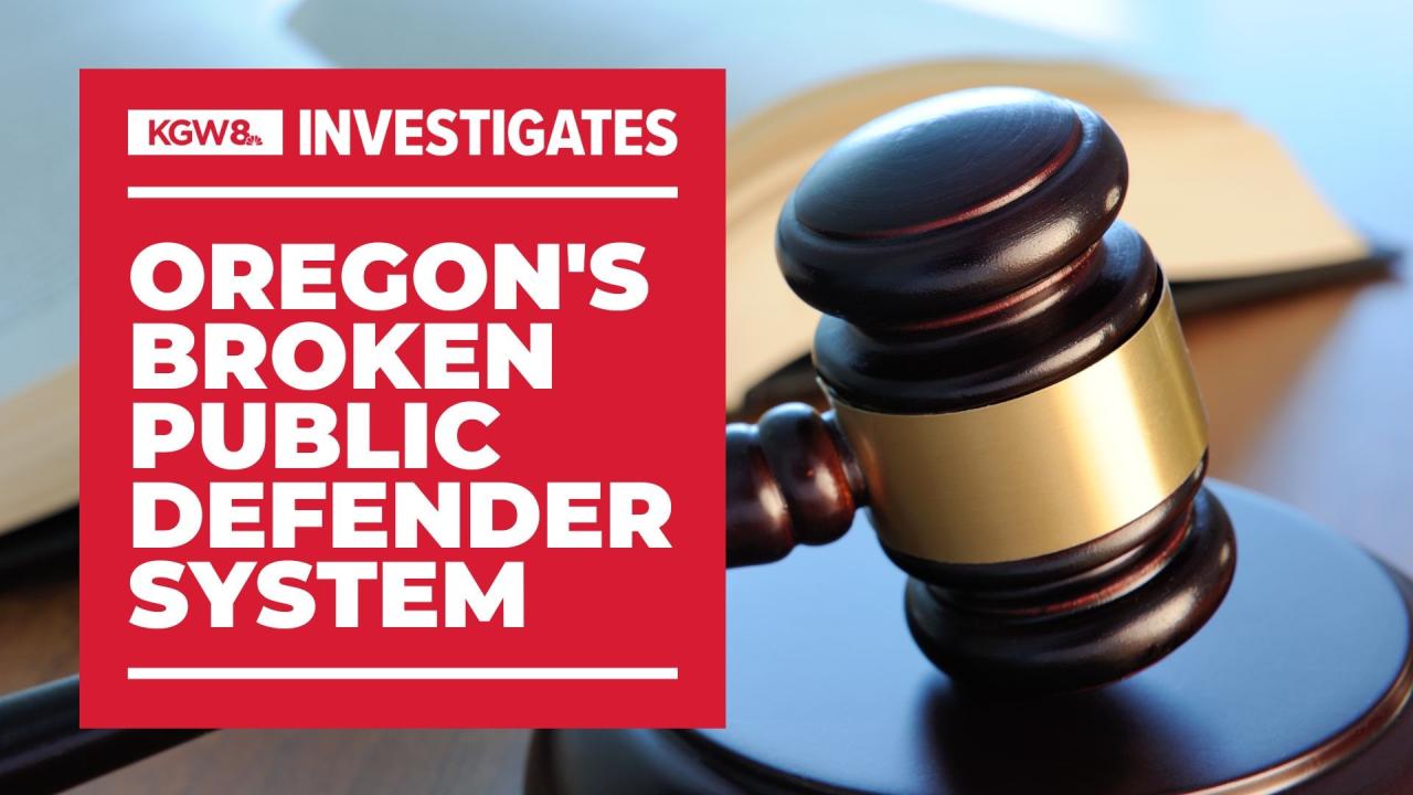 Oregon sued for failing to provide public defenders