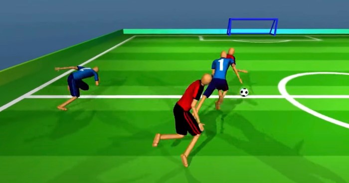 Deepmind ai learns to play soccer using decades of match simulations