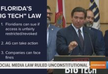 Appeals court rules florida law on social media unconstitutional