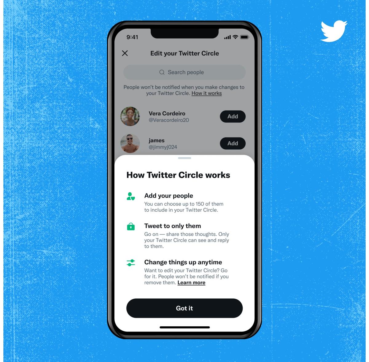 Twitter starts rolling out circle to more users