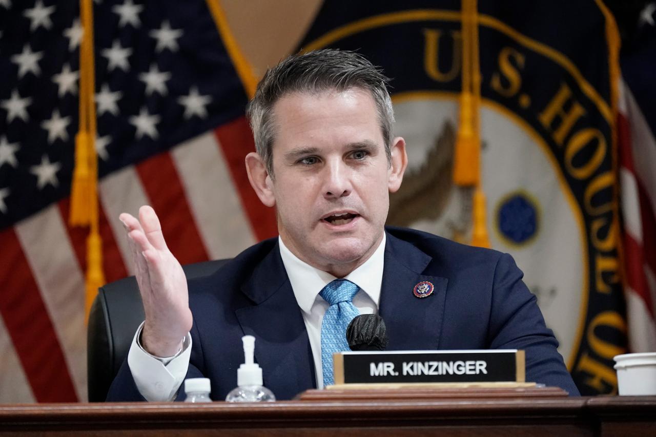 Adam kinzinger is slow ghosting congress now he wants to beat donald trump in a primary