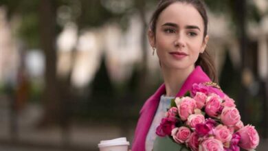 Lily collins is in her anti emily in paris style era