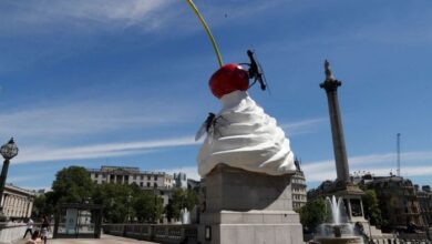 Faces of transgender people adorn a new artwork in trafalgar square