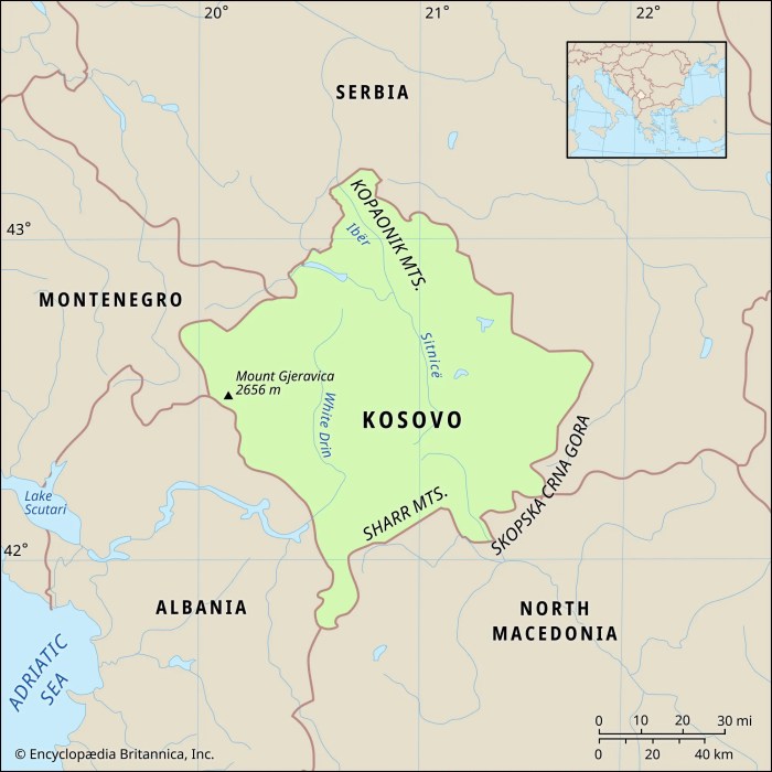 A comparison with kosovo