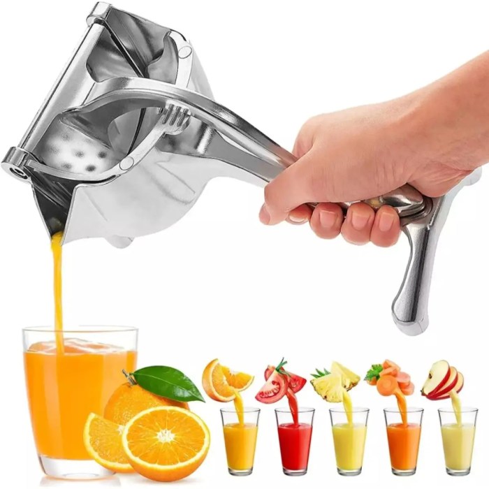 When youre squeezing juice for a crowd this countertop fruit press cant be beat