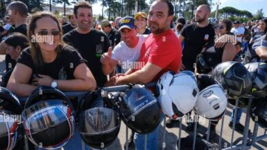 Motorcyclists gather in their thousands at fatima shrine for blessing