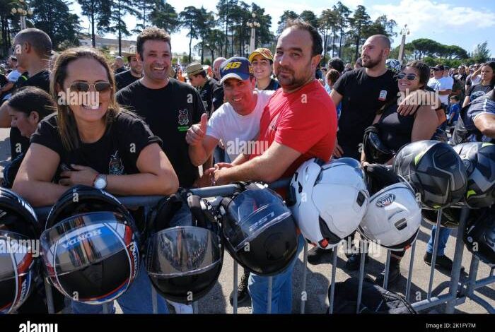 Motorcyclists gather in their thousands at fatima shrine for blessing