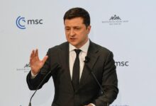 Ukraines president urges sanctions against russia before a possible invasion not after