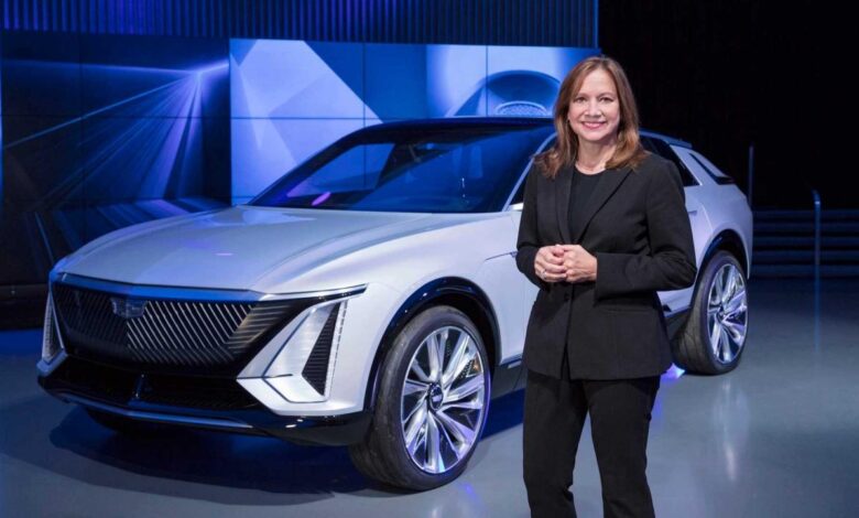 Gm trails far behind tesla in ev sales ceo mary barra bet the company that will change