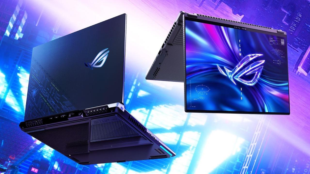 Asus rog flow x16 rog strix scar 17 se laptops announces