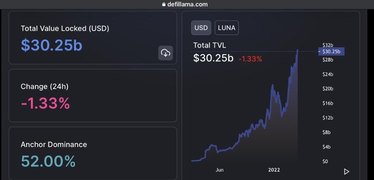 What is terra network rises over 20 in the last 30 days