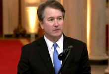 Armed man is arrested near home of justice kavanaugh