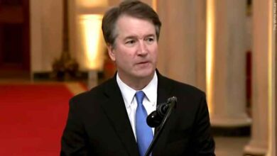 Armed man is arrested near home of justice kavanaugh