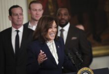 Harris shows some gains and economic views brighten a bit cbs news poll