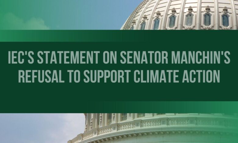 Manchin says climate and tax deal