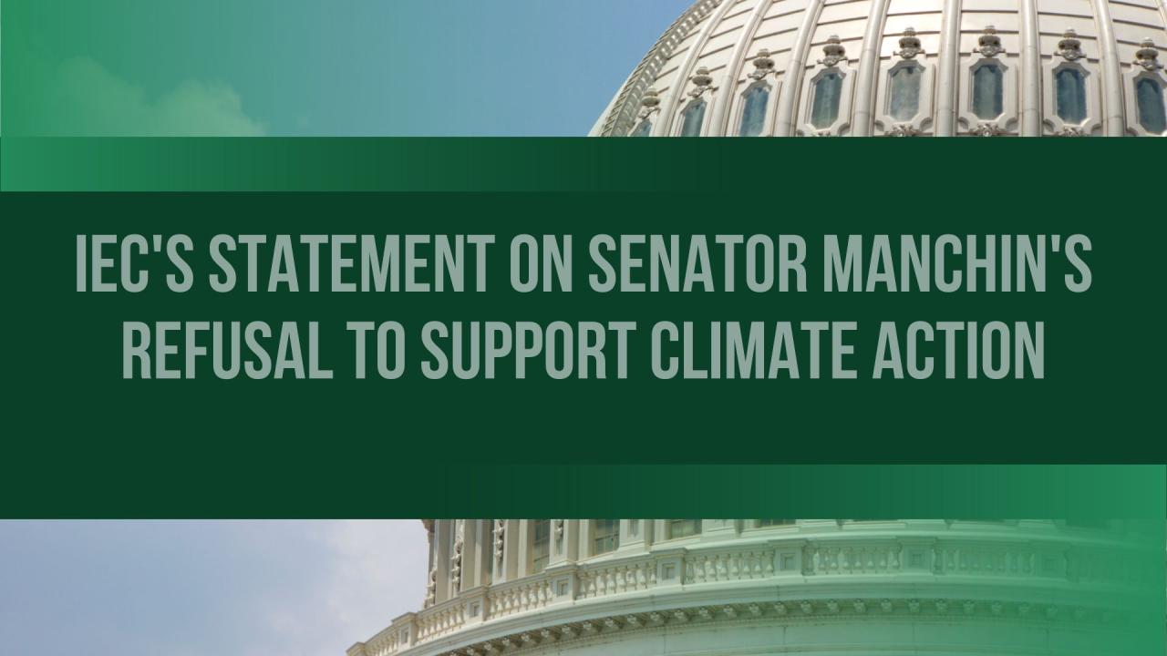 Manchin says climate and tax deal