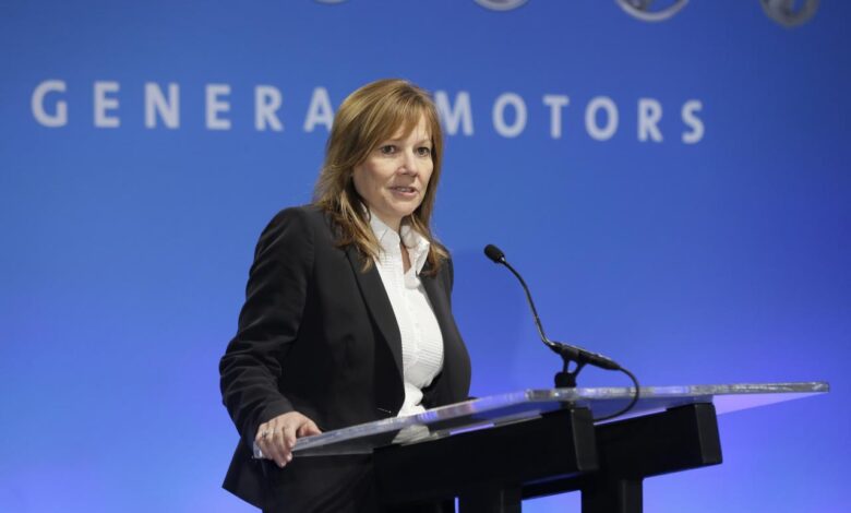 Gm trails far behind tesla in ev sales ceo mary barra bet the company that will change