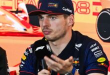 Max verstappen red bull driver punished for swearing during f1 press conference ahead of singapore gp