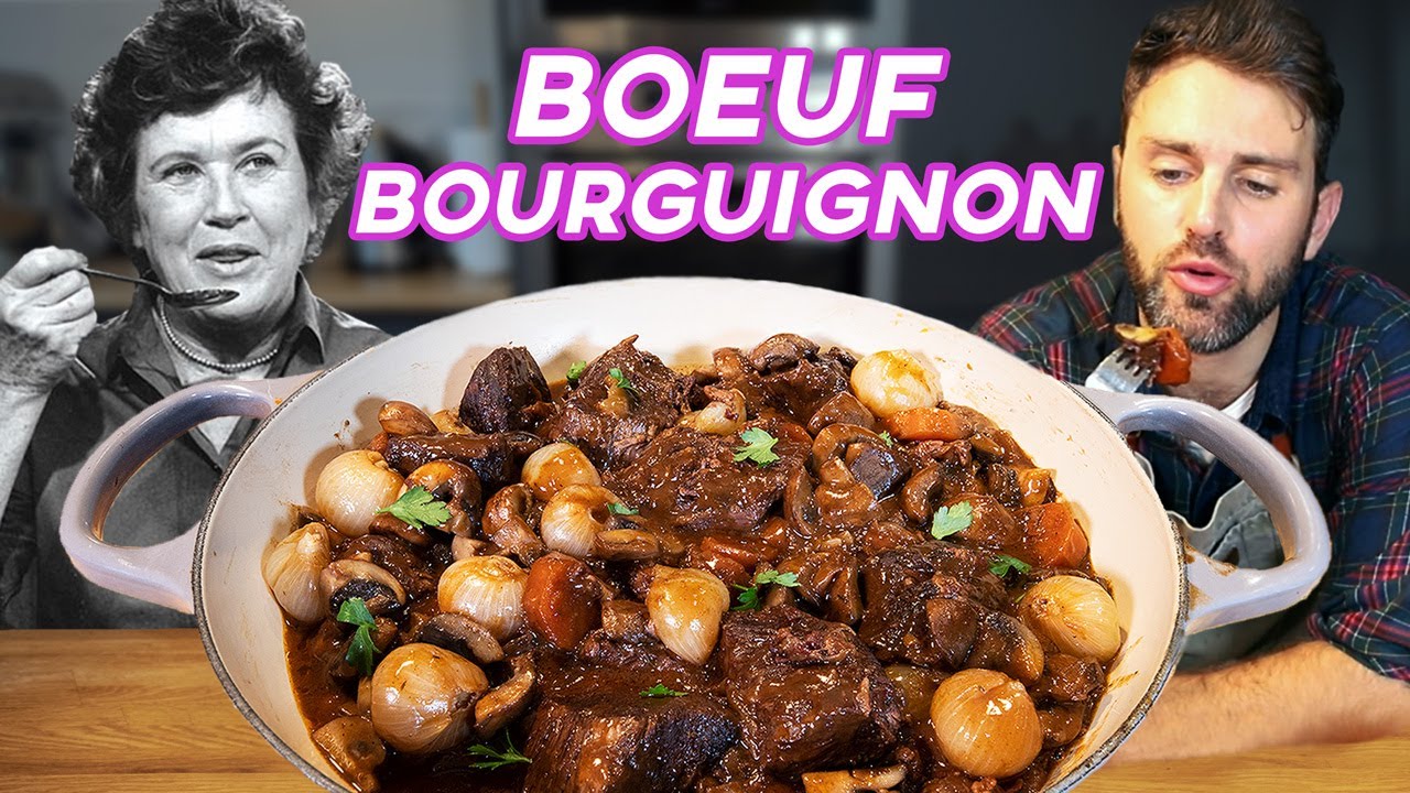 Bourguignon boeuf mushrooms simplified herbed buttery