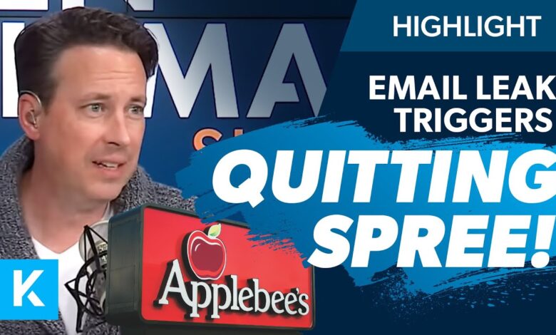 An applebees exec just sent an email thats almost certain to get him fired
