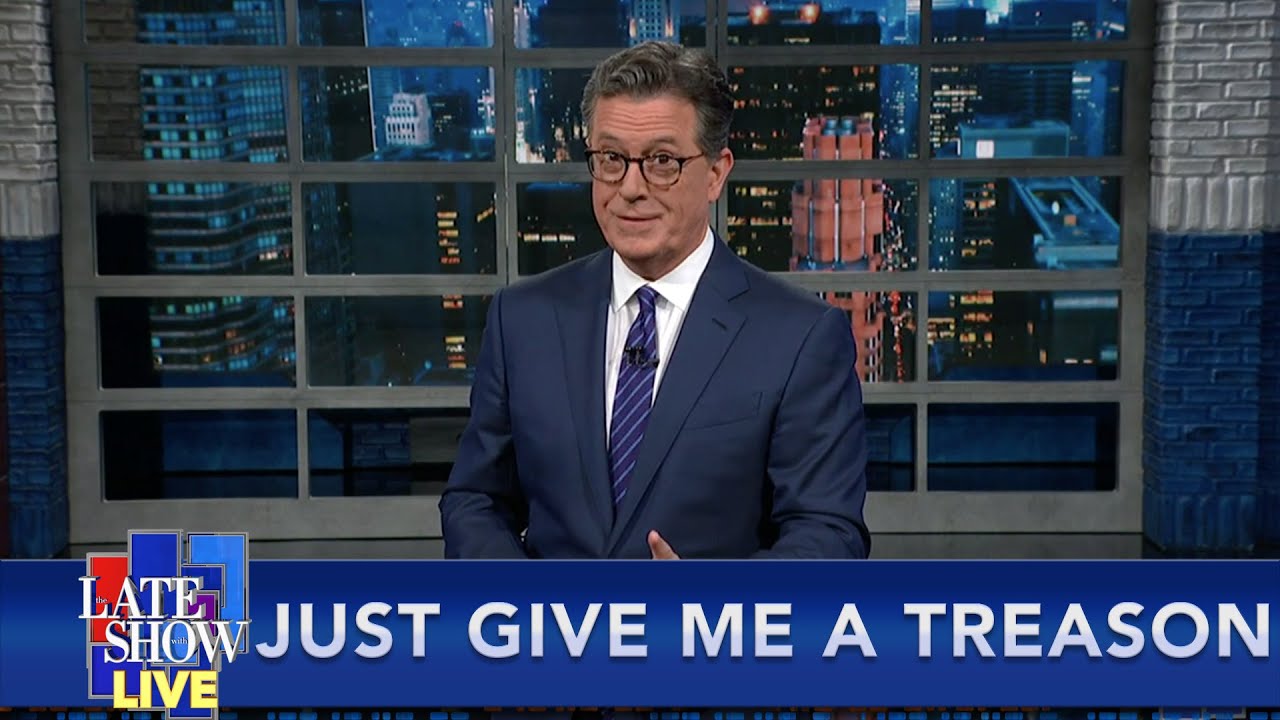 Colbert trump donald cbs